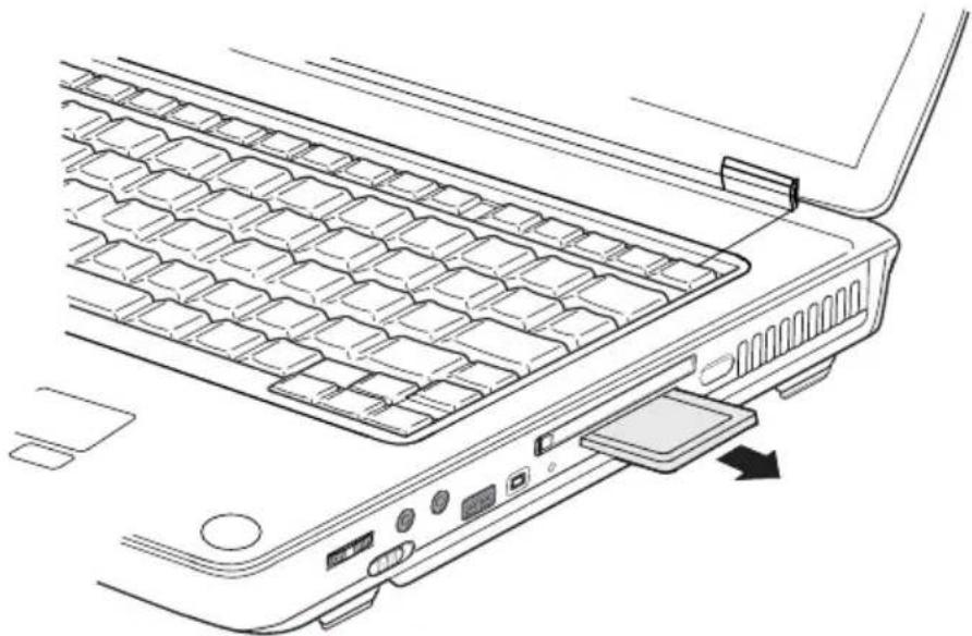 TOSHIBA Satellite M30X - Removing a Memory card - 1
