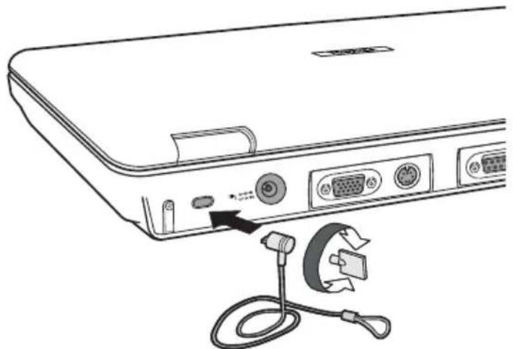 TOSHIBA Satellite M30X - Security lock - 1