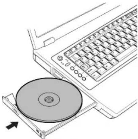 TOSHIBA Satellite M30X - Loading optical media discs - 7