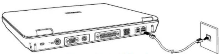 TOSHIBA Satellite M30X - Connecting LAN cable - 2