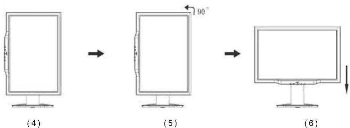 ACER AL2223Wb - Rotate Adjustment (Only AL2223W r): - 2