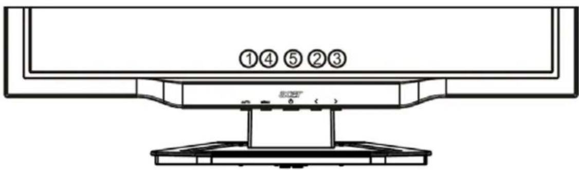 ACER AL2223Wb - Adjusting display settings - 1