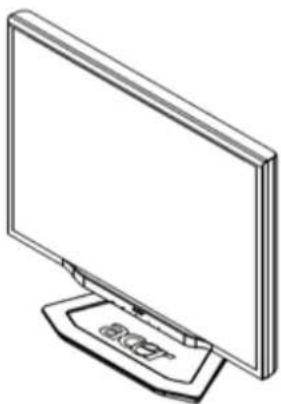 ACER AL2223Wb - Assembling the monitor - 1