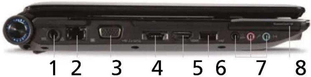 ACER Aspire 4935 - Left view - 1