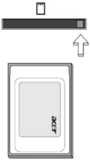 ACER Aspire 9920G - Inserting a PC Card - 1
