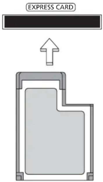 ACER Aspire 9920G - Inserting an ExpressCard - 1
