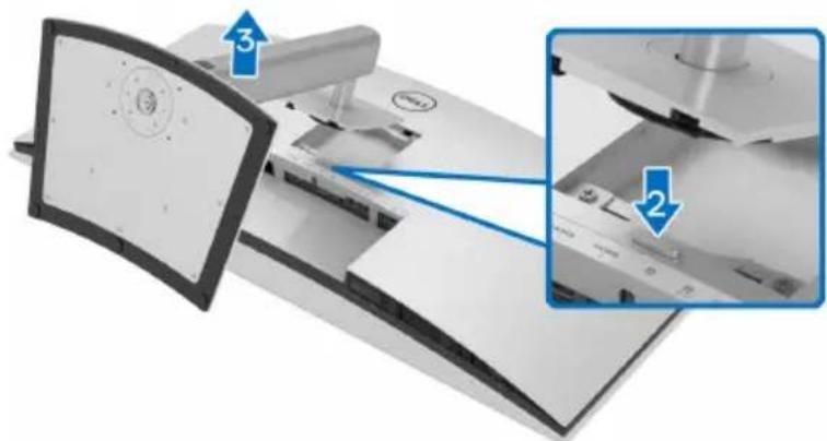 DELL UltraSharp 38 - Entfernen des Monitorständers - 3