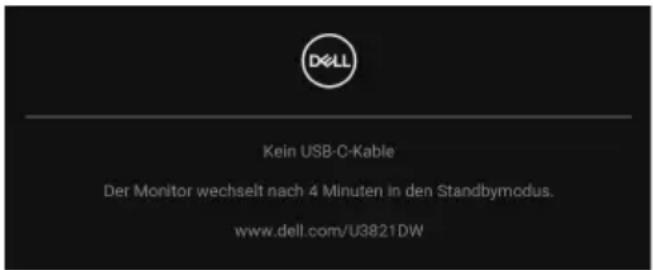 DELL UltraSharp 38 - HINWEIS: Die Meldung könnte je nach angeschlossenem Eingangssignal leicht unterschiedlich sein. - 1