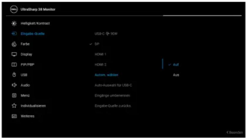 DELL UltraSharp 38 - Auto KVM einstellen - 3