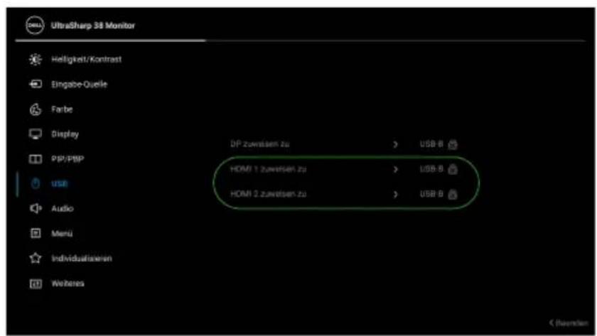 DELL UltraSharp 38 - KVM-Switch einstellen - 7