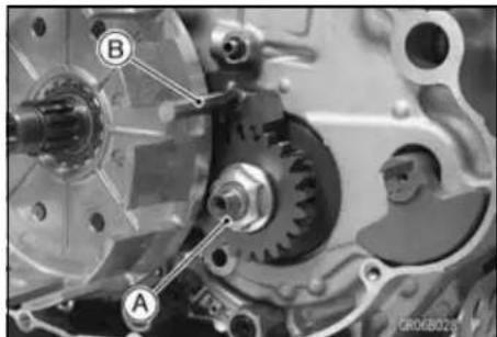 KAWASAKI KLX450R (2011) - Primary Gear Installation - 3
