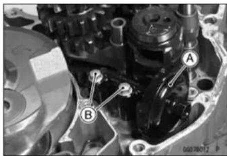 KAWASAKI KLX450R (2011) - Oil Screen (Feed) Installation - 2