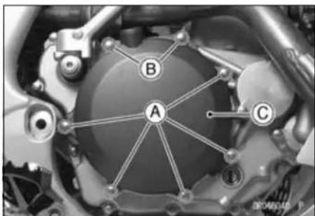 KAWASAKI KLX450R (2011) - Clutch Cover Removal - 1