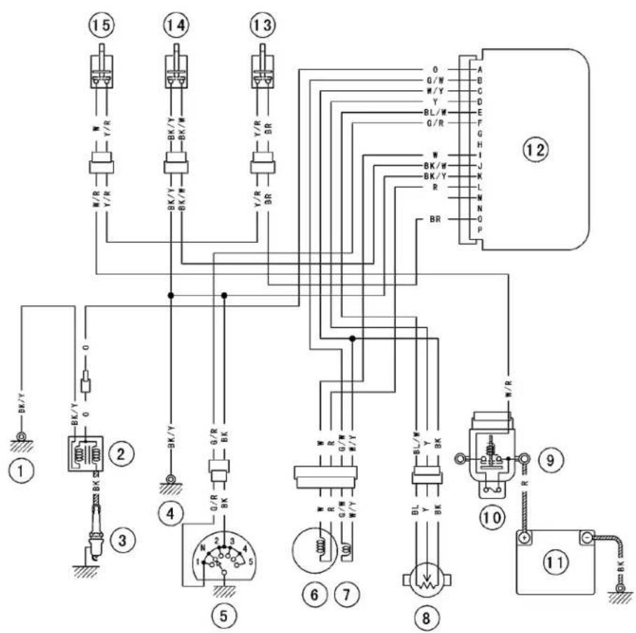 KAWASAKI KLX450R (2011) - Ignition System - 1