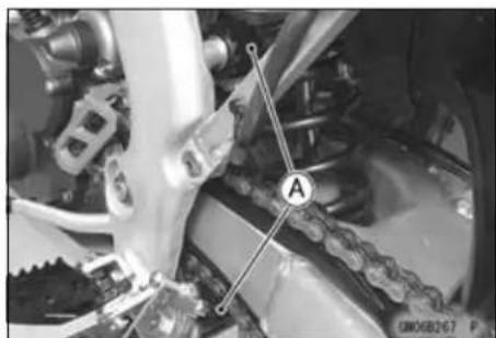 KAWASAKI KLX450R (2011) - Drive Chain Guide, Guide Roller, Chain Slipper Wear - 2
