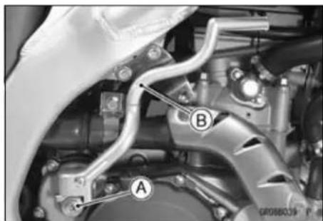 KAWASAKI KLX450R (2011) - Kick Pedal Assy Removal - 1