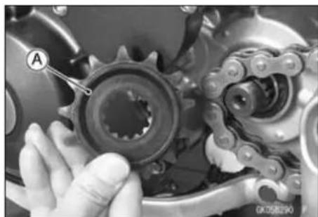 KAWASAKI KLX450R (2011) - Engine Sprocket Installation - 1