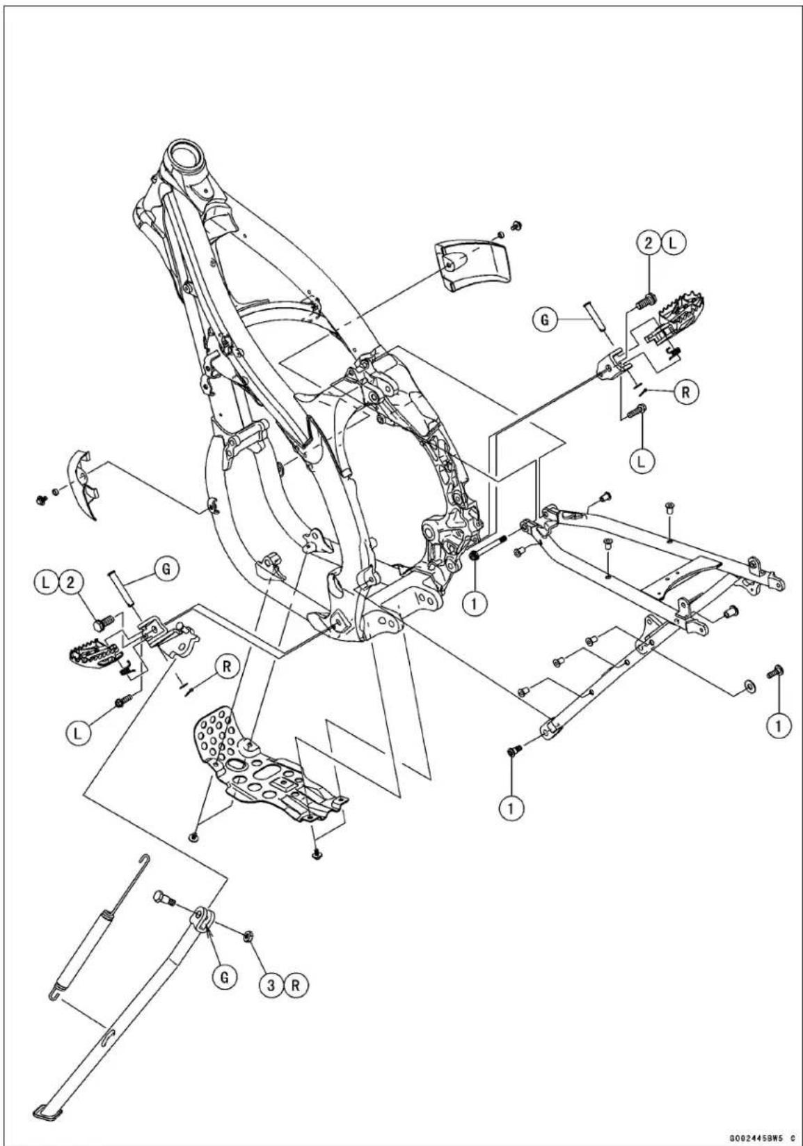 KAWASAKI KLX450R (2011) - Exploded View - 1