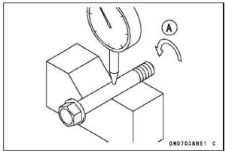 KAWASAKI KLX450R (2011) - Tie-Rod and Rocker Arm Mounting Bolt Bend - 1