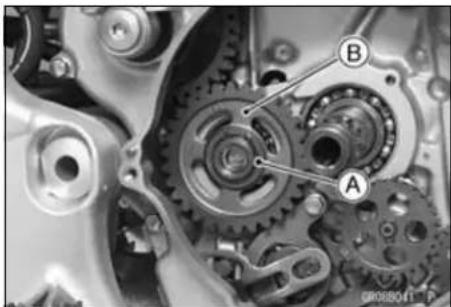 KAWASAKI KLX450R (2011) - Idle Gear Removal - 1
