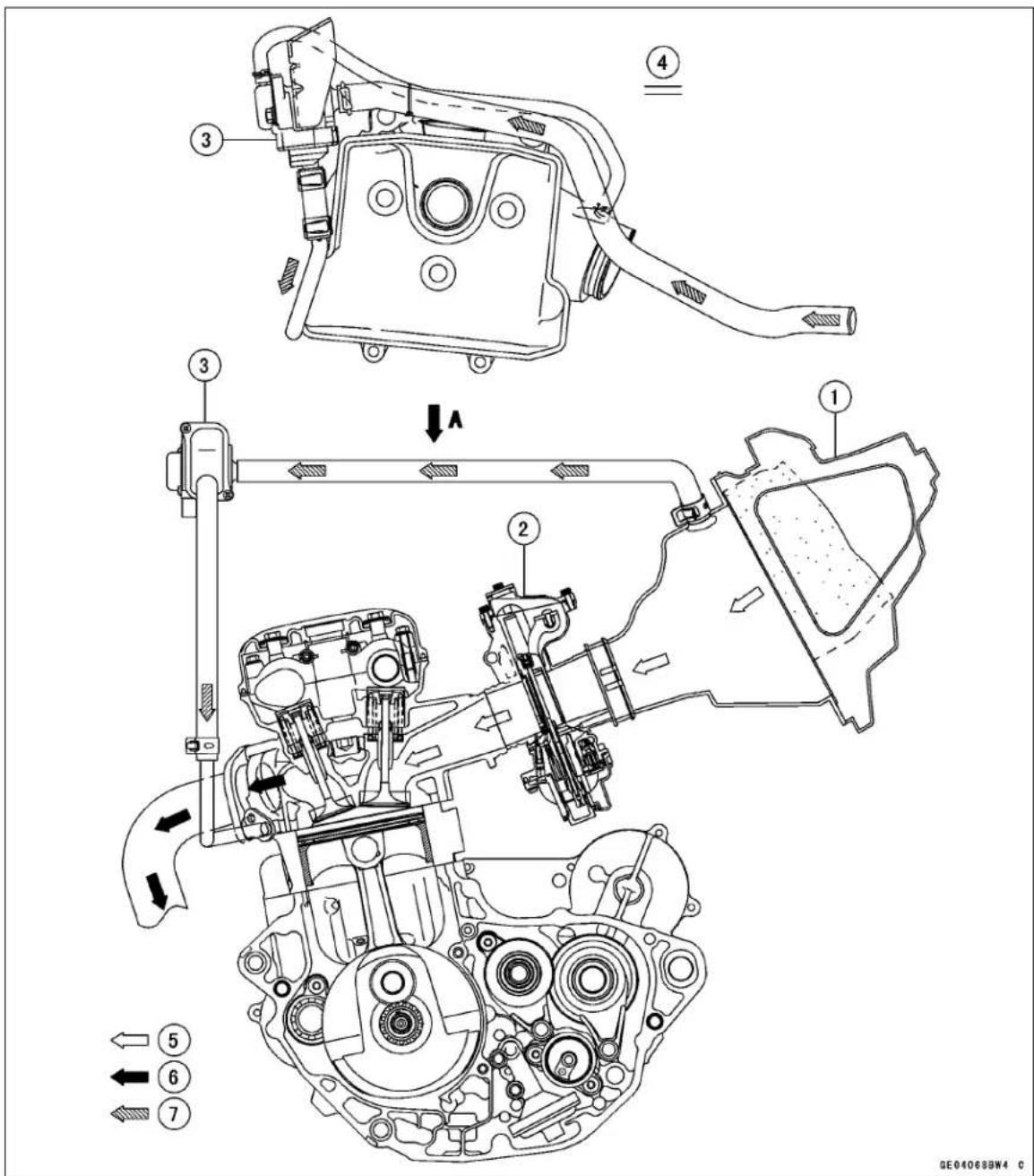 KAWASAKI KLX450R (2011) - 5-12 ENGINE TOP END - 1