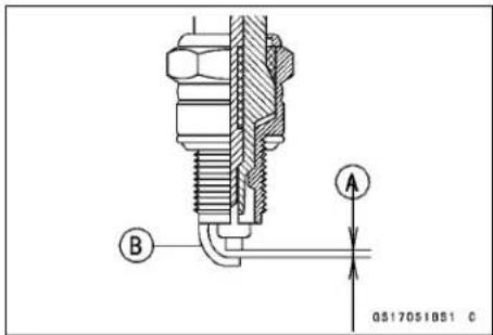 KAWASAKI KLX450R (2011) - Spark Plug Cleaning and Inspection - 3