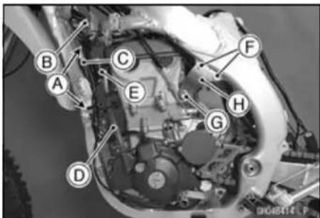 KAWASAKI KLX450R (2011) - Engine Removal/Installation - 3