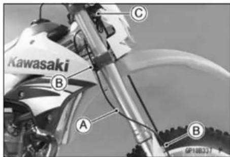 KAWASAKI KLX450R (2011) - Speed Sensor Inspection - 3