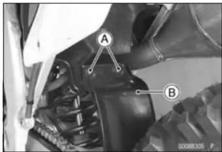 KAWASAKI KLX450R (2011) - Rear Flap Removal - 1