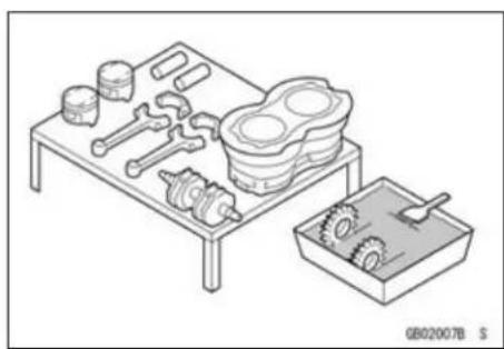 KAWASAKI KLX450R (2011) - Arrangement and Cleaning of Removed Parts - 1