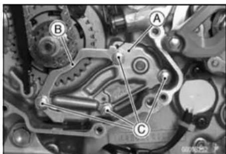 KAWASAKI KLX450R (2011) - Oil Pump (Scavenge) Installation - 2