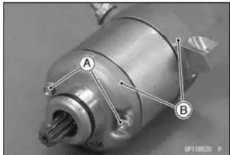 KAWASAKI KLX450R (2011) - Starter Motor Disassembly - 1