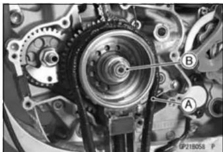 KAWASAKI KLX450R (2011) - Flywheel Removal - 1