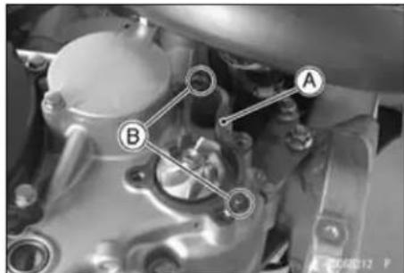 KAWASAKI KLX450R (2011) - Water Pump Cover Installation - 1