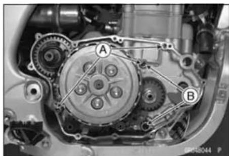 KAWASAKI KLX450R (2011) - Right Engine Cover Installation - 1