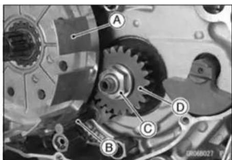 KAWASAKI KLX450R (2011) - Primary Gear Installation - 1