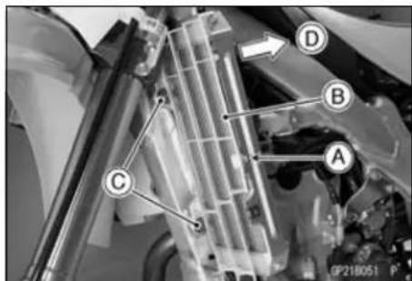 KAWASAKI KLX450R (2011) - Gear Position Switch Removal - 1