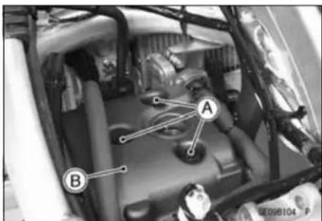 KAWASAKI KLX450R (2011) - Cylinder Head Cover Removal - 1
