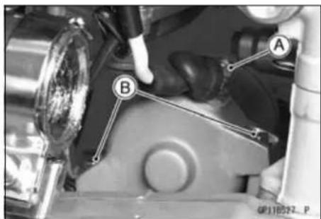 KAWASAKI KLX450R (2011) - Starter Motor Removal - 1
