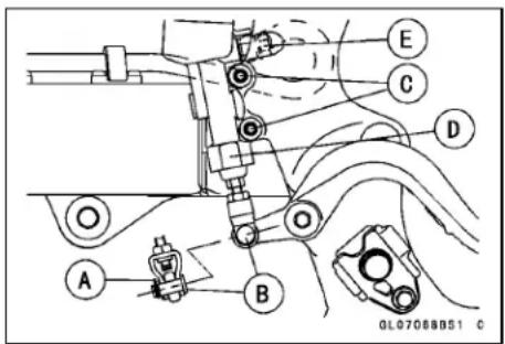 KAWASAKI KLX450R (2011) - Master Cylinder Assembly - 1