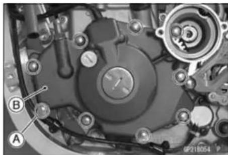 KAWASAKI KLX450R (2011) - Magneto Cover Removal - 5