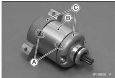 KAWASAKI KLX450R (2011) - Starter Motor Assembly - 4