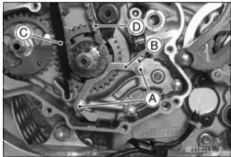 KAWASAKI KLX450R (2011) - Camshaft Chain Removal - 1