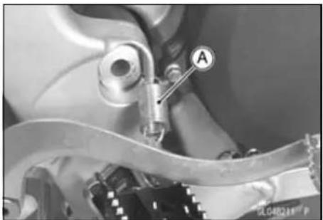 KAWASAKI KLX450R (2011) - Brake Pedal Installation - 1
