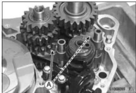 KAWASAKI KLX450R (2011) - Transmission Shaft Installation - 2