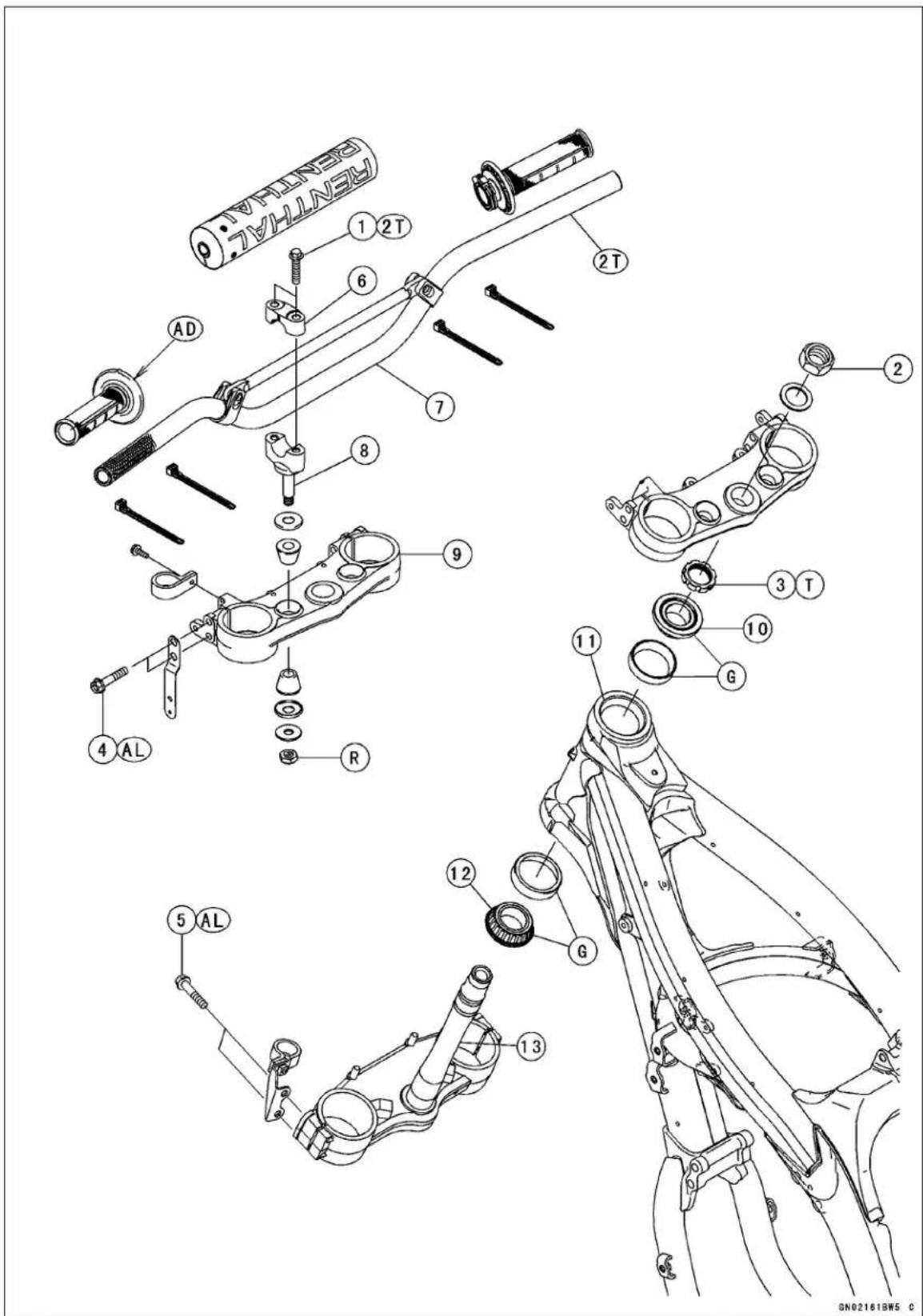 KAWASAKI KLX450R (2011) - Table of Contents - 1