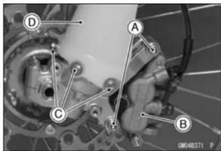 KAWASAKI KLX450R (2011) - Front Fork Removal - 2