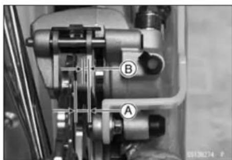 KAWASAKI KLX450R (2011) - Brake Pad Wear Inspection - 2