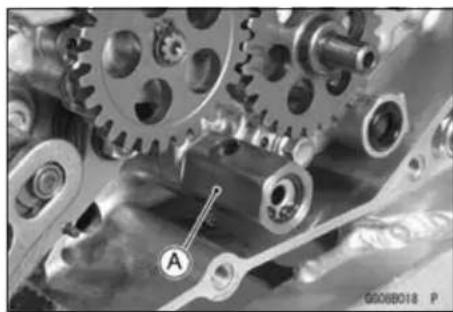 KAWASAKI KLX450R (2011) - Oil Pressure Relief Valve Removal - 1