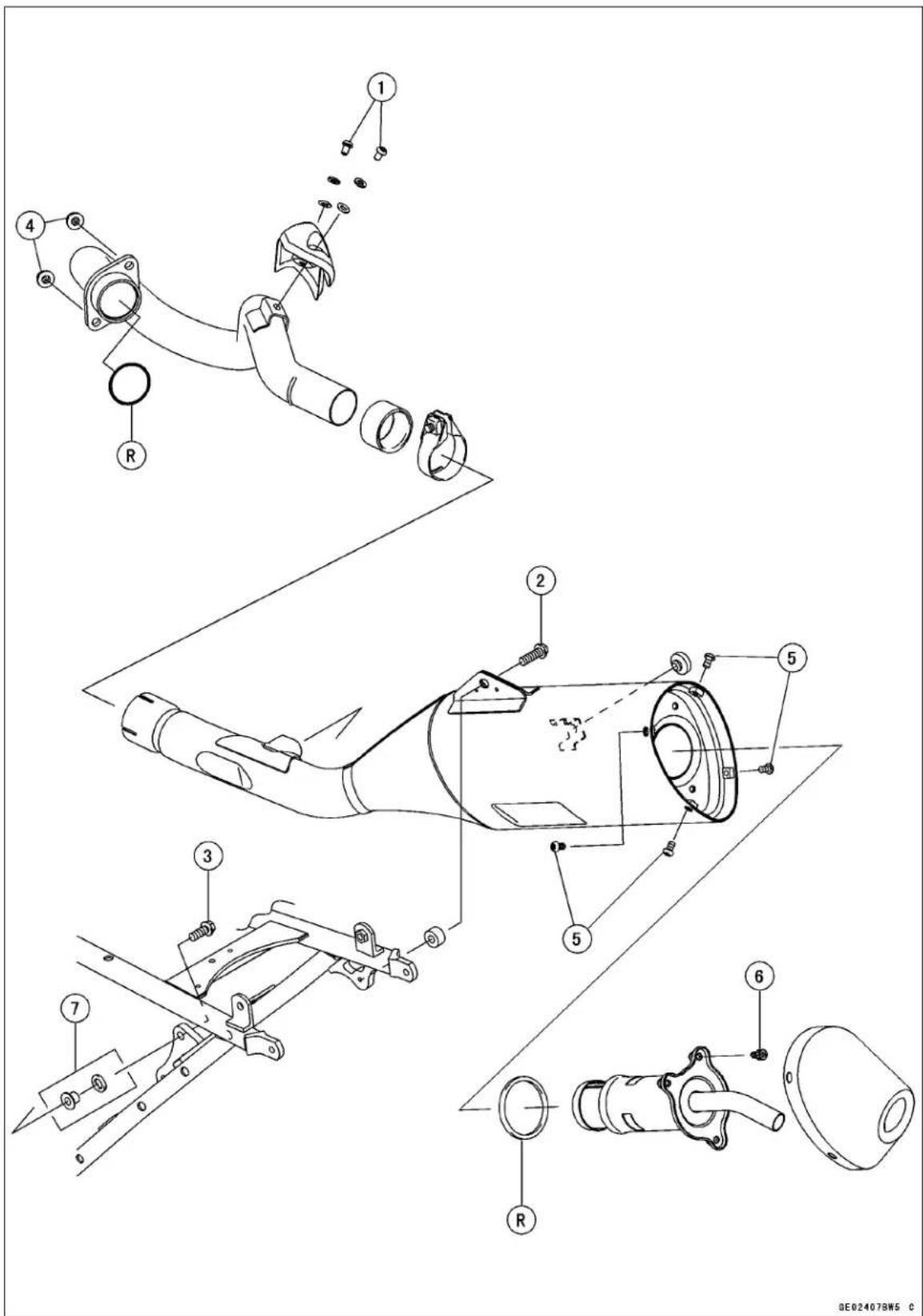 KAWASAKI KLX450R (2011) - Exploded View - 1